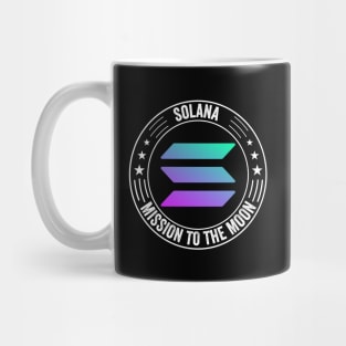 Vintage Solana Coin To The Moon Crypto Token Cryptocurrency Wallet Birthday Gift For Men Women Kids Mug